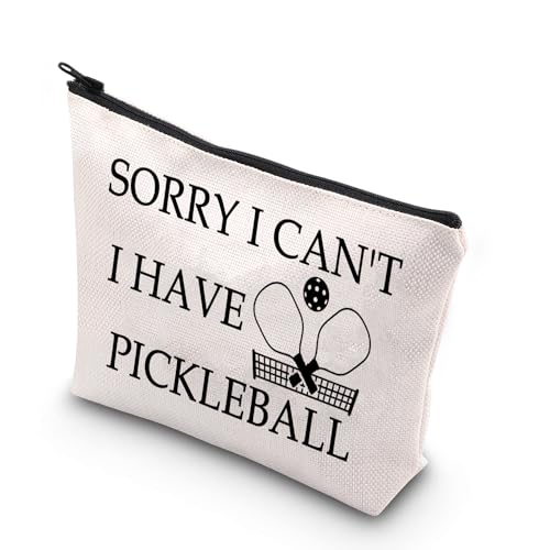 BDPWSS Pickleball Makeup Bag Pickleball Lover Gift Pickleball Player Gift Sorry i Can't i Have Pickleball Zipper Pouch For Pickleball Fans Gift (Have pickleball)