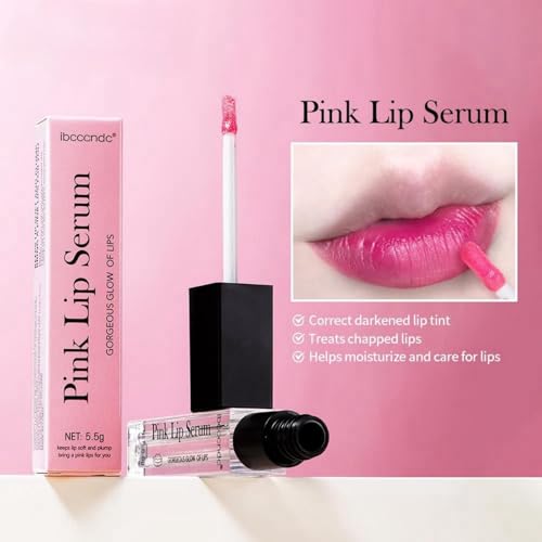 Magic Color Changing Lip Gloss, Pink Magic Mood Lipstick Hydrating Lip Glow Oil Lip Tint Lip Inks Stain Lip Balm Not Greasy Transparent Plumping Lip Serum for Women Girls Lip Care Products