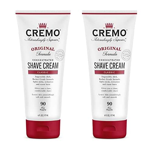 Cremo Barber Grade Original Shave Cream, Astonishingly Superior Ultra-Slick Shaving Cream Fights Nicks & Cooling Formula Post Shave Balm, Soothes, Cools And Protects Skin From Shaving Irritation
