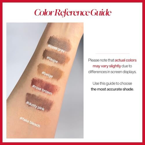 Espoir The Brow Color Fixing Cara #2 Taupe 0.1 fl oz | Easy Fixing without Clumping with Skinny Brush | Long Lasting Smudgeproof Eyebrow Mascara | Soft Mood Coloring Tinted Gel | Korean Eye Makeup