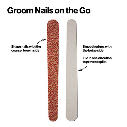 Revlon Compact Emery Boards Nail File,Dual Sided for Shaping and Smoothing Finger and Toenails,24 Count (Pack of 2)