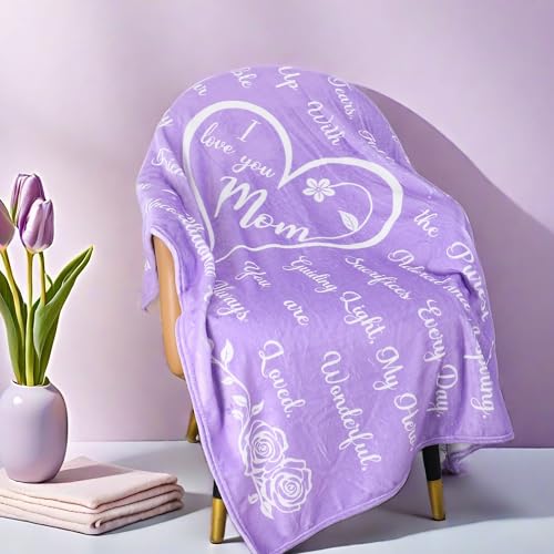 Mothers Day Birthday Gifts 10Pcs Set for Mom, Premium Natural Skincare Set - Spa Skincare Set with Silk Eye Mask Blanket Stainless Steel Tumbler Mother's Day Christmas Birthday Ideal Gifts for Mom