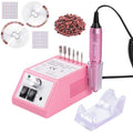 SUBAY Professional Finger Toe Nail Care Electric Nail Drill Machine with 200 Pcs Nail Swatch Sticks