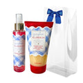 Bath & Body Works GINGHAM ALL-AMERICAN Foaming Body Scrub & Diamond Shimmer Mist 2pc Gift Set with a Blue-Ribbon Bow ? Festive Full-Size Duo for Holidays