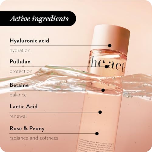 The Act Micellar Water Makeup Remover ? Gentle Cleansing for Face & Eyes ? Hydrating, Alcohol-Free, Non-Comedogenic, Organic, Sensitive Skin, Waterproof Makeup Remover, Vegan, 8.45 fl oz