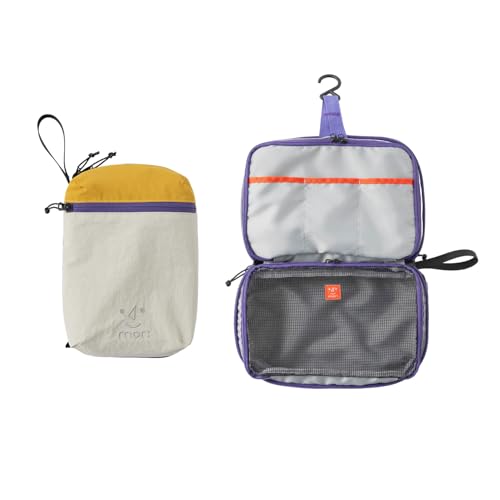morning deer Large Toiletry Bag Travel Bag with Hanging Hook,Dry-wet Separation Makeup Cosmetic Bag Shaving Kit Travel Organizer for Accessories, Shampoo,Toiletries,Gym,Camping