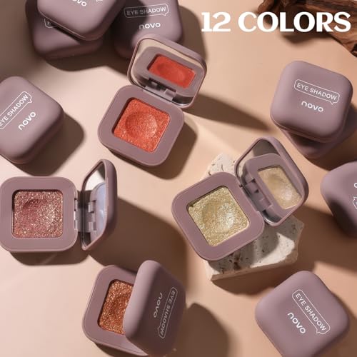 Multichrome Chameleon Eyeshadow Makeup Palette, Long wear Chameleon Rich Color Shimmer Eye Shadow, Color Shift Sparkle Eye Brightener Fairy Make Up Pallet Gift Set for Rave Christmas Party #07
