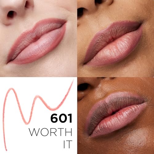L'Oreal Paris Colour Riche Lip Liner Pencil, Creamy Lip Liner with Omega 3 and Vitamin E, 601 Worth It (Pinky Nude)