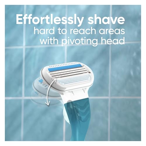 Gillette Venus Smooth Razor for Women, Includes 1 Reusable Razor Handle + 2 Count 3-Bladed Refills, Ergonomic Soft Grip Handle