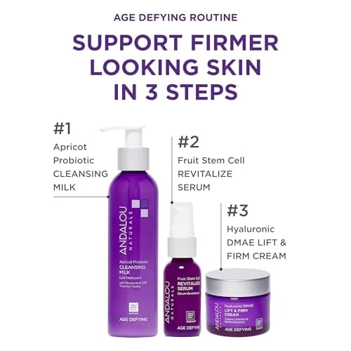 Andalou Naturals Face Crm Lift&Firm Hyaluroni, 1.7 oz
