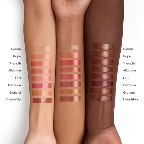 bareMinerals Dewy Lip Gloss-Balm, Hydrating Lip Gloss + Tinted Lip Balm Hybrid, Shine Finish + 24HR Hydration, For Soft + Smooth Lips, Non-Sticky, Vegan