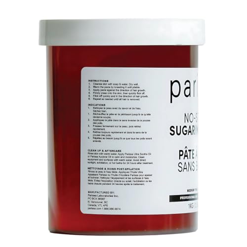 Parissa No-Strip Sugaring Paste - Firm | Salon-Quality Body Sugaring, Water-Washable & Gentle for Sensitive Skin | At-Home or Professional Hair Removal |2.3 lbs