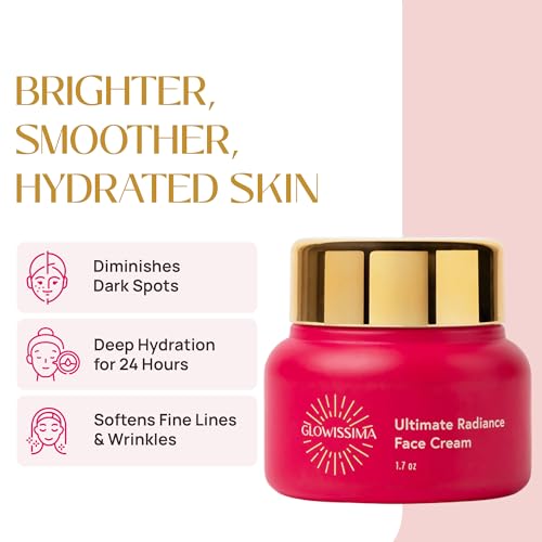 GLOWISSIMA Ultimate Radiance Face Cream ? Nourishing Moisturizer, Smooths Fine Lines, Evens Tone, Firms, Fragrance-Free Clean Beauty.