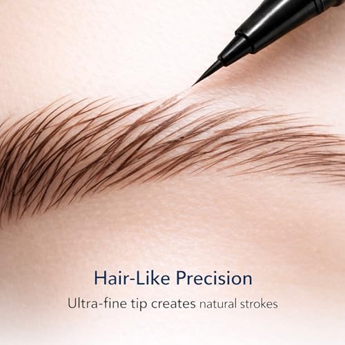 Microblading Eyebrow Pencil ? Waterproof, Long-Lasting, Ultra-Fine Brow Pencil for Natural, Defined Hair-Like Strokes(Brunette)