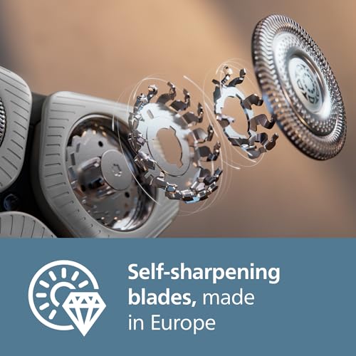 Philips Norelco Genuine SH91/52 Replacement Shaving Heads Compatible with Norelco Shaver Series S9000 and 9000 Prestige, Latest Version for Refreshed SH90/70, SH98/70, and SH98/80