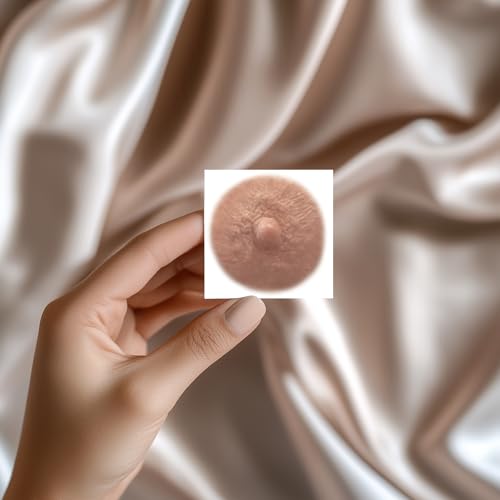 TataTattoos Temporary Realistic Nipple/Areola Tattoos ? Non-Surgical for Mastectomy Recovery ? for Post Breast Cancer Surgery (Cream, Medium (Pack of 20))