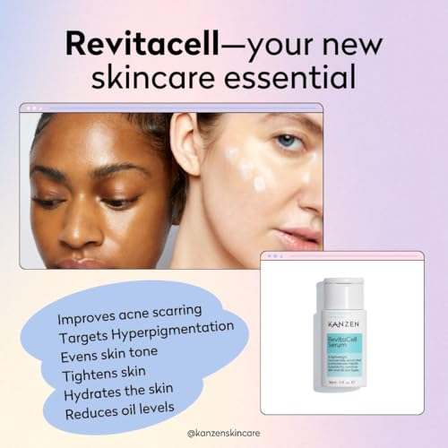 Kanzen Skincare RevitaCell Niacinamide Serum 30ml - 1fl oz ? Skin Serum for Blemishes, Pore Refining & Even Skin Tone with Vitamin B3
