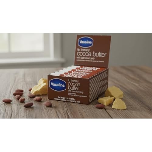 Vaseline Lip w/o Backer Card Cocoa - 12 Pack Box