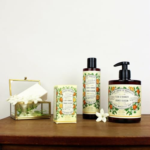 Panier des Sens - Orange Blossom Bar Soap - Moisturizing Scented Soap Bar - Natural Soap with Olive Oil - 97% Natural Ingredients Made in France - Vegan Friendly - Body & Hand Soap Bars 2x5.3 oz