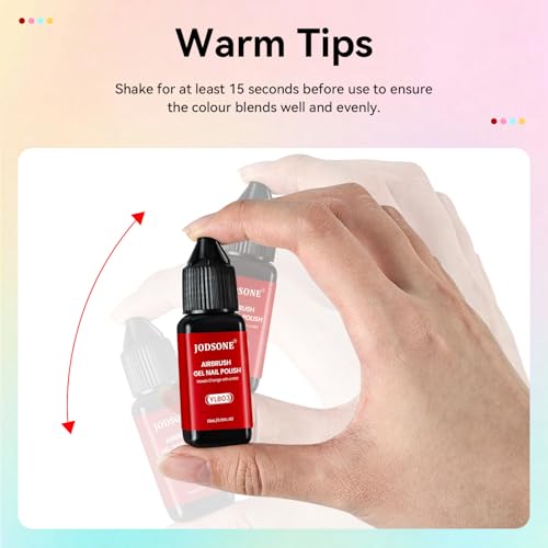 JODSONE 32 Colors Airbrush Gel Nail Polish kit, No Dilution Gel Nail Polish Strong Coverage, Highly Saturated Colors Ideal for at Home Salon Use Girls Gift