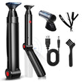 FERRISA Back Shavers for Men, Body Shaver for Men with Long Handle with 2 Shock Absorber Flex Heads, Men's Back Shaver with Facial Razor & 10 Blades