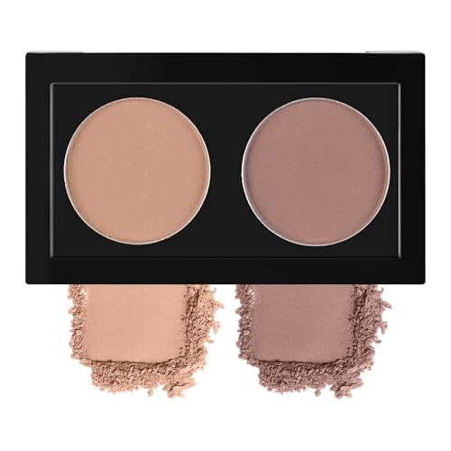 Duo Eye Shadow Powder£¬Nude &Warm Gray Matte Eyeshadow Makeup Palette£¬Neutral Shades Eyeshadow Palette for Woman Daily Eyes Looks£¬Highly Pigmented£¬Smooth, Blendable£¬sombras de ojos, Cruelty-Free 04