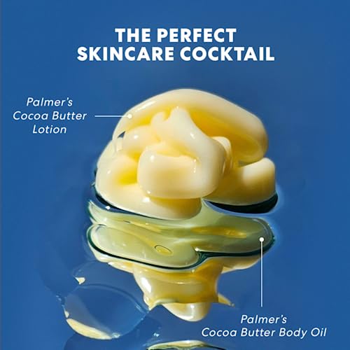 Palmer's Cocoa Butter Body Oil + Body Lotion, Value Skin Care Bundle for Dry Skin, Provides 48 Hour Moisture to Dry, Rough Skin, Includes 1 Moisturizing Lotion (13.5 fl oz) and 1 Skin Oil (8.5 fl oz)