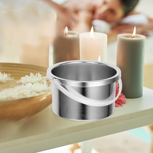Wax Melting Inner Pot Replacement Aluminum Container for Wax Warmers 4.72 Inch Hair Removal Waxing Bowl Compatible with Melting Machines