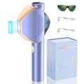 IPL Hair Removal Device with Sapphire Ice-Cooling for Women and Men, Painless and Permanent, Alternative to Salon, Bikini Shaver, Hair Removal for Armpits Legs Bikini Face
