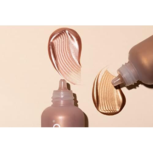Live Tinted Hueglow Liquid Highlighter Drops - Lightweight Serum-Infused Highlighter, Non-Greasy Formula for Natural Radiance and Advanced Hydration, Dawn, 1.7fl oz / 50mL