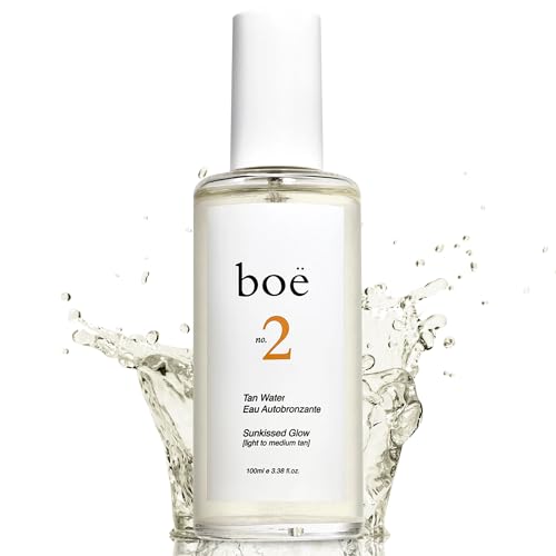 No.2 Self Tanning Water ? Fast-Drying, Streak-Free Spray Tan Mist for a Natural-Looking Gradual Self Tan ? Hydrating, Improves Elasticity & Smoothness ? Fragrance-Free, Sensitive Skin Safe, 100mL
