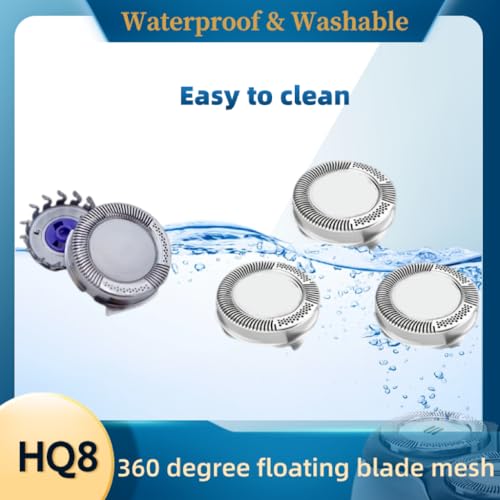 3 Pcs Upgraded HQ8 Replacement Heads Fit for ss Norelcos 7250XL 7240XL 7310XL AT830 PT735, Men's Shaver Heads Blades Cutter Replacement, Dry and Wet Shaving & Easy to Clean£¬Razor Accessories