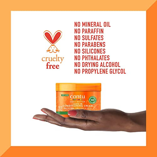 Cantu Shea Butter for Natural Hair Leave in Conditioning Cream, 12 Oz