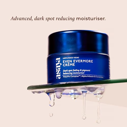 Asaya Ceramides Moisturizer with Alpha Arbutin | Helps Improve Dark Spots & Acne Marks | MelaMe¢â Complex for Even Tone Skin | Barrier Repair & Deep Hydration | Lightweight | For Face & Neck |1.76 Oz