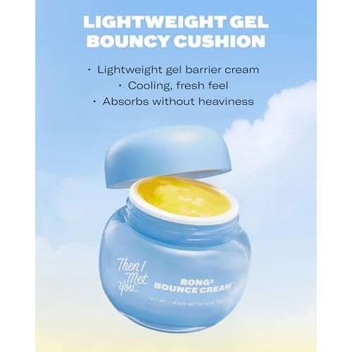 Then I Met You Bong©÷ Bounce Cream, Allure Best of Beauty 2025, Lightweight Gel Cream Barrier Moisturizer with Omega-3 Fatty Acids, and Ceramides, Cruelty-Free, Hydration for Oily Skin, 1.69 fl oz