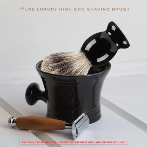 100% Pure Badger Shaving Brush Engineered to Deliver The Best Shave of Your Life. No Matter What Method You use, Safety Razor, Double Edge Razor, Staight Razor or Shaving Razor,. ¡¦