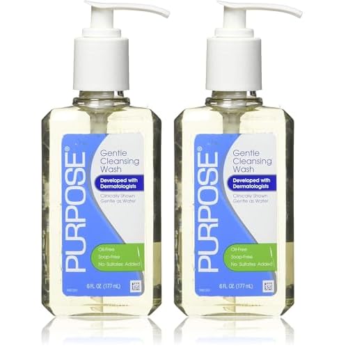 Purpose Gentle Cleansing Wash, 6 fl oz Each (Pack of 2)