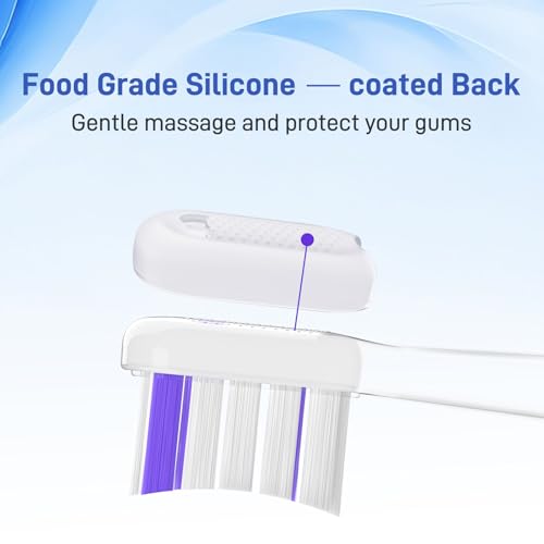Toothbrush Heads Replacement Compatible with Laifen Wave Electric Toothbrush, Super Clean and Whitening - Transparent, 10 Pack