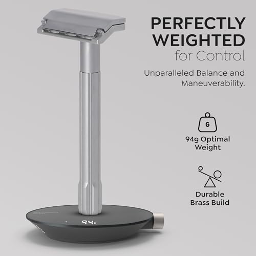 Parker Safety Razor, The SOLOEDGE ? Single Edge Razor with Magnetic Head & 100 Platinum SE Blades ? Precision Shaving, Reusable & Plastic-Free Razor for Men & Women