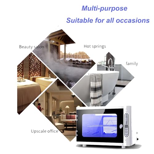 Sterilizer For Nail Tools, 12L Large Capacity Sterilizing Cabinet Sterilizer Beauty Salon Nail Salon Barber Store Tool Sterilizer Desktop Household Tableware Cutlery Towel Sterilizing Cabinet
