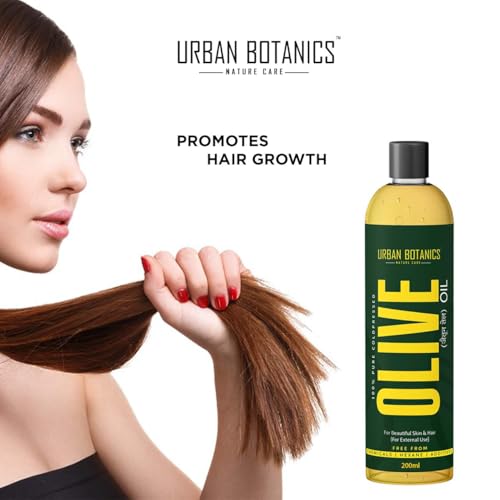 UrbanBotanics¢ç Pure Cold Pressed Olive Oil For Hair and Skin, 250ml