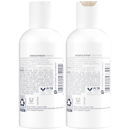 Dove Travel Essentials Shampoo and Conditioner Set ? Dove Nutritive Solutions Intensive Repair for Damaged Hair, 3 Oz Ea