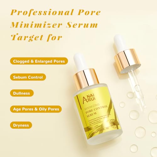 ANAI RUI Pore Minimizer Serum, Pore Minimizer for Face, Pore control,Minimizing, Shrinking, Tightening Pores, Refine Skin Texture 1 fl.oz