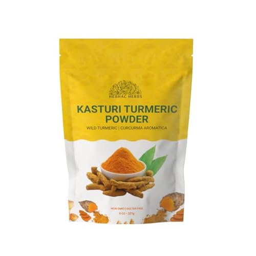 Kasthuri Manjal Powder for Skin and Face Care| Wild Turmeric powder | Curcuma Aromatica | Helps Acne skin (8 oz)