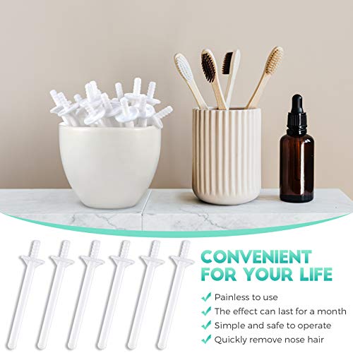 Plastic Wax Rod Wand and Nostril Waxing Strips for Nose Hair Removal (80)