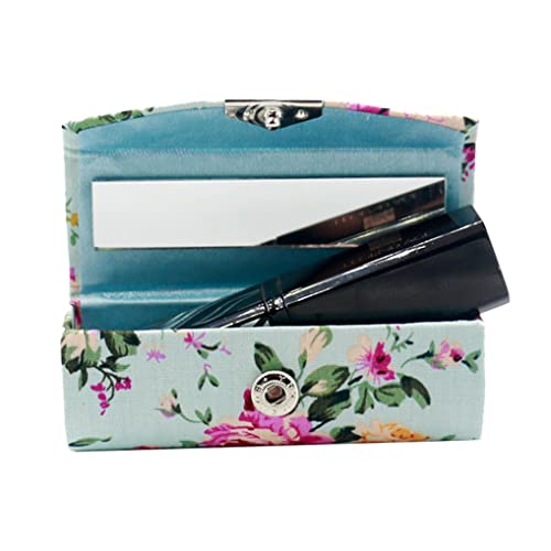 Lipstick Case Holder with Mirror Travel Lipstick Organizer for Purse