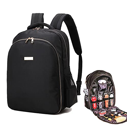 MAXPAND Large Backpack Bag Organizer for Barbers Clippers and Supplies Portable Hairstylist Clipper Backpack Travel Barber Shop Tools Bag 3 in 1 (BLACK), 19 INCHES