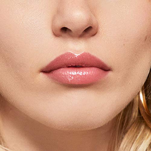 Rimmel Stay Glossy Lip Gloss - Non-Sticky and Lightweight Formula for Lip Color and Shine - 133 Bare Minimum, .18oz (Pack of 2)