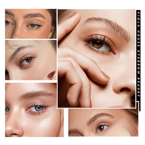 VIOLA HOUSE Brow Styling Wax, Eyebrow Soap, Long-lasting Waterproof Eye Brow Gel, 4D Feathery Eyebrow Soap Kit With Brush-0.49oz
