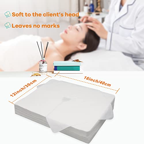 Disposable Face Cradle Covers?Medical-Grade, SPA Face Rest Covers Headrest Covers for Massage Tables Massage Chairs 16x 12inches/ 40 x 30 cm (200pc Large face Cover)